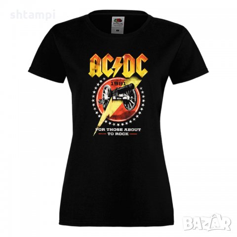 Дамска тениска AC DC 8, снимка 2 - Тениски - 35002274