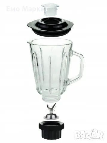 Блендер Esperanza, 500W, 1.5л., Стъклена кана, Инокс черен, снимка 4 - Блендери - 50007100