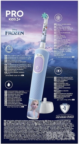 Детска електрическа четка за зъби Oral-B Pro Kids Frozen, 2D почистване, 2 програми, 1 накрайник, 4 , снимка 2 - Други - 53559101