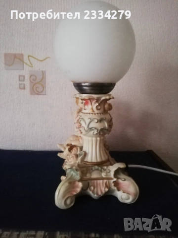 Стари статуетки, фигури с ангели-херувими, настолна лампа и мадони. , снимка 13 - Статуетки - 52534198