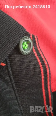 Hugo Boss Pique Cotton Stretch Mens Size S ОРИГИНАЛНА Тениска!, снимка 12 - Тениски - 49763519