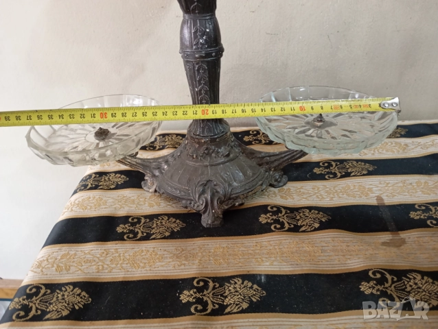 Фруктиера арт деко, снимка 5 - Антикварни и старинни предмети - 52532520