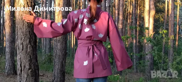 Ръчно рисувани кимона от поплин , снимка 2 - Сака - 48880285