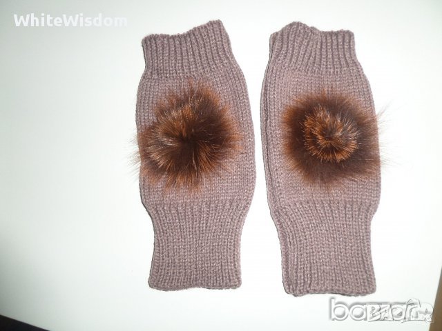  Ново! Ръкавички с пухче , снимка 3 - Ръкавици - 38155343
