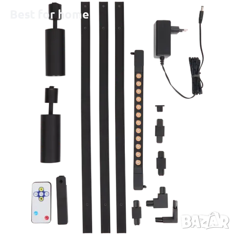 Релсово диодно осветление комплект- стена и таван от Action, снимка 2 - Лед осветление - 50139032