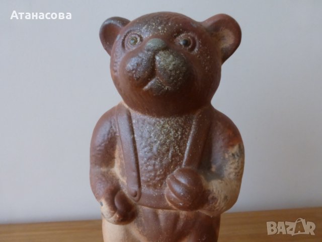 Немска керамична фигура Мечка "Майстор Мечок" Eschbach 1960 г, снимка 4 - Статуетки - 43974784