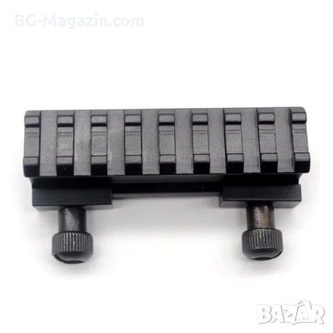 Повдигащ адаптер пикатини стойка уивър база за ловна въздушна пушка еърсофт оръжие сачми гладкоцевна, снимка 6 - Оборудване и аксесоари за оръжия - 51092292