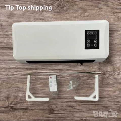 🔥 Стенна печка с вентилатор и терморегулатор – 2000W | За баня/гараж, снимка 2 - Печки, фурни - 50378304
