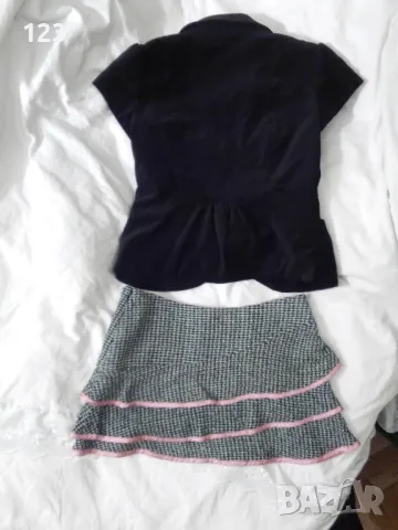 Интересен комплект от марково сако, пола и луксозни чорапи с дантела, снимка 2 - Костюми - 49031181