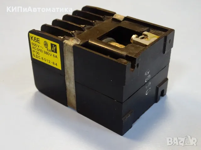 Контактор въздушен К6Е ЕАЗ contactor 380V/6A coil 24VAC, снимка 3 - Резервни части за машини - 49740136