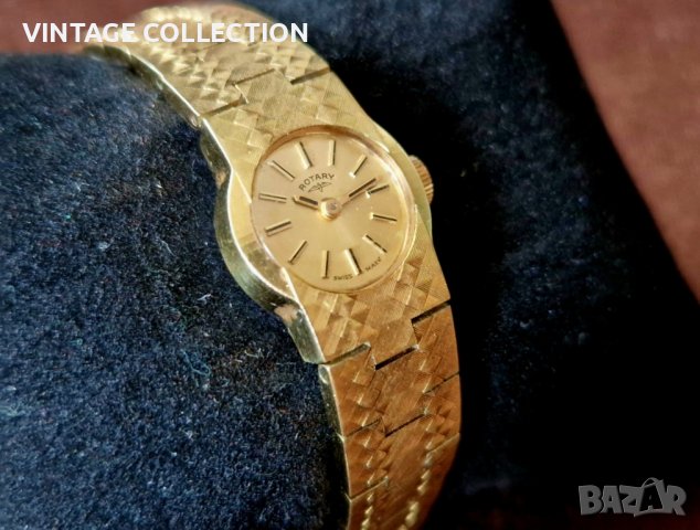 ROTARY Швейцарски Механичен Часовник  Swiss Made Дамски  Винтидж, снимка 5 - Дамски - 43807716