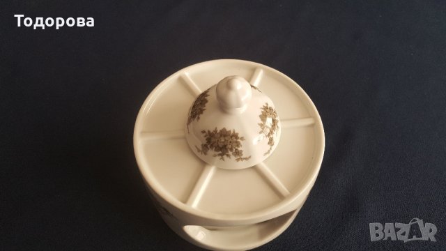 Стара порцеланова трапезна подгряваща стойка - Бавария, снимка 7 - Антикварни и старинни предмети - 32854199