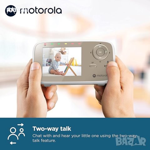 Видео бебефон MOTOROLA BABY MONITOR VM483 2.8″ White * Безплатна доставка * Гаранция 2 години, снимка 3 - Бебефони - 43593513