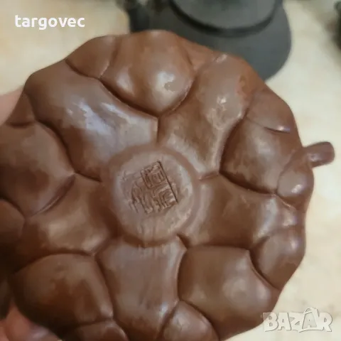 уникален японски чайник керамика, снимка 2 - Антикварни и старинни предмети - 48647619