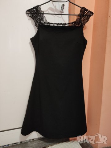 Дамска черна  рокля С/М размер 