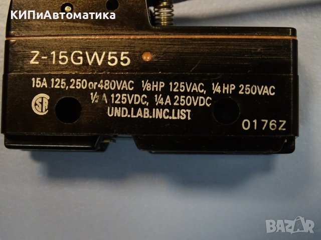 Краен изключвател OMRON Z15GW55 15A, 250V AC limit switch, снимка 6 - Резервни части за машини - 38282827