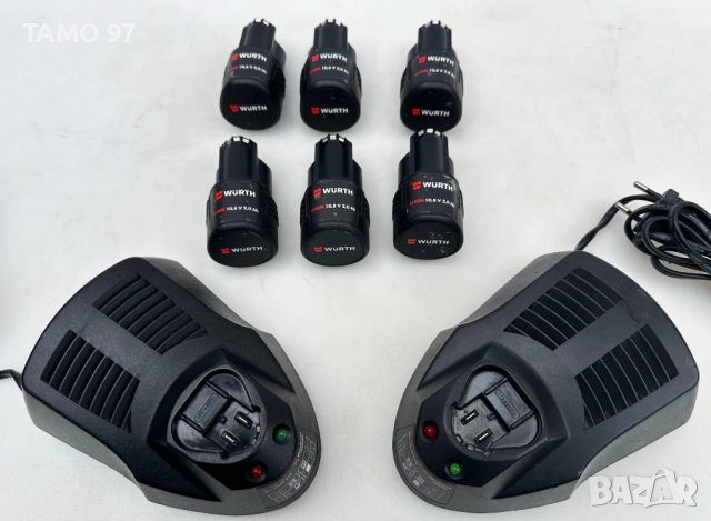 Wurth акумулаторен сет 2броя винтоверт, фенер, радио, зеге, циркуляр 10.8V, снимка 11 - Други инструменти - 52897746