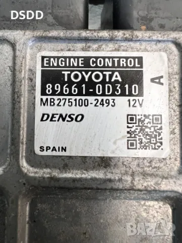 Компютър двигател / ECU 89661-0D310 за Toyota Yaris II 1.3 VVT-i, снимка 3 - Части - 49730702