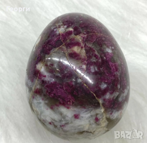 Естествено Рубелит Турмалиново яйце 655 карата, снимка 4 - Колекции - 36466848