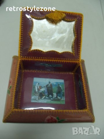 № 3425 стара кутия   - размери 18 / 15,5 / 10 см , снимка 3 - Други ценни предмети - 26483838