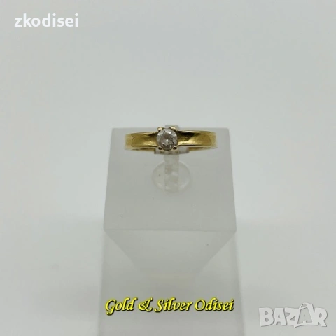 ЗЛАТЕН ПРЪСТЕН 3,1ГР. РАЗМЕР:54 14КР. ПРОБА:585 МОДЕЛ:4987-1