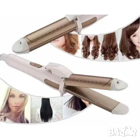 Керамична преса и маша за коса - Nova, модел NHC-809CRM TV697, снимка 4 - Преси за коса - 48736479