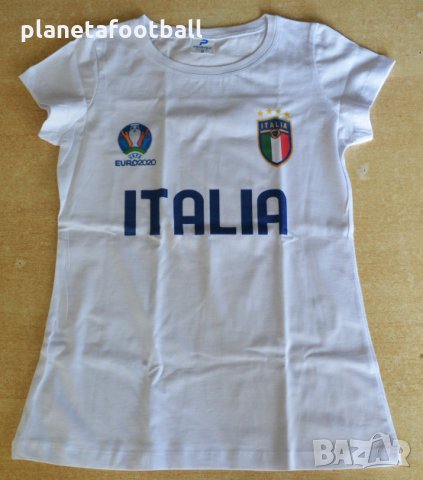 ЕВРО 2020!Дамска тениска на Италия за EURO 2020!Дамски футболни фен тениски!ITALIA!, снимка 1 - Тениски - 33337815