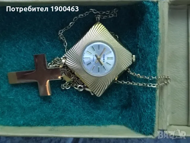 Медальон Чайка.Позлатен.Механичен., снимка 2 - Дамски - 49928694