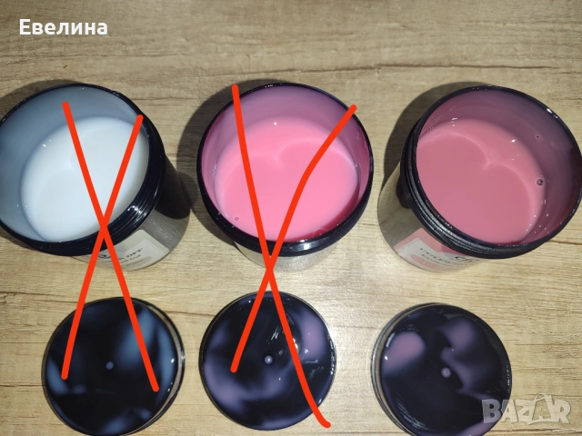 Различни цветове акригел, гел за изграждане, гел като пластелин