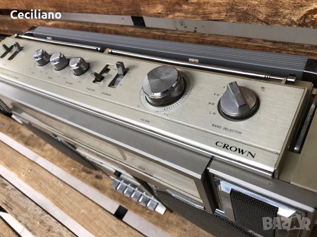 Радиокасетофон  Crown  CSC 950L(Japan), снимка 7 - Радиокасетофони, транзистори - 51860495