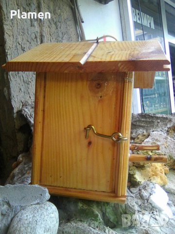 Къщичка за врабчета хранилка за птици, снимка 3 - Антикварни и старинни предмети - 36783131