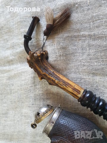 Голяма красива лула-богато инкрустирана, снимка 3 - Антикварни и старинни предмети - 38337376