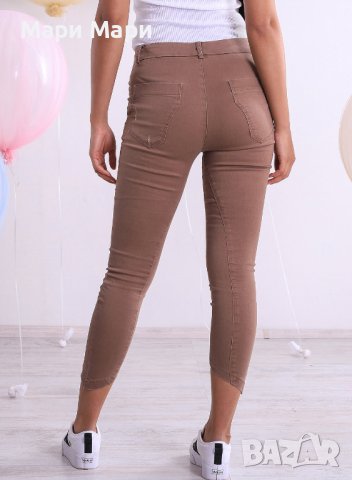 Панталон / дънки/  с асиметрия при подгъва S, снимка 5 - Дънки - 43510771