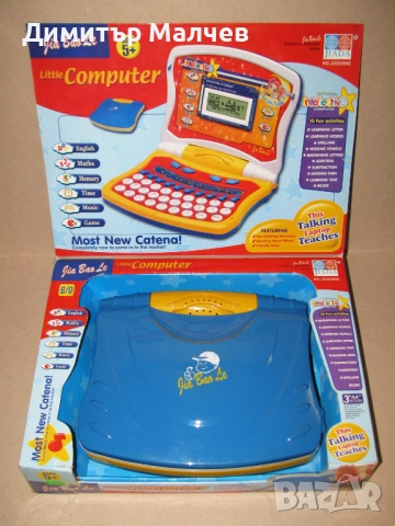 Играчка детски Компютър Лаптоп на батерии, съвсем запазен