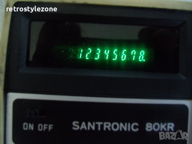 № 6368 стар калкулатор - Santron  - с калъфче  - работещ , снимка 4 - Други ценни предмети - 37274503