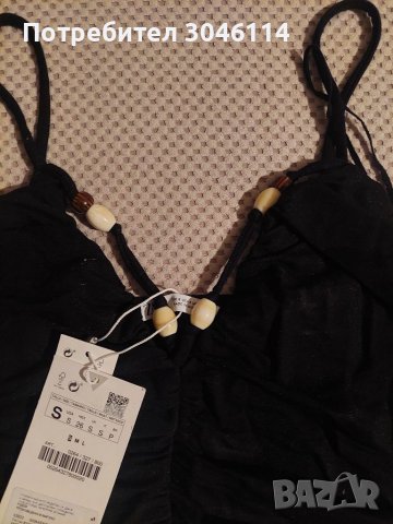 Къс топ зара, снимка 2 - Корсети, бюстиета, топове - 38077043