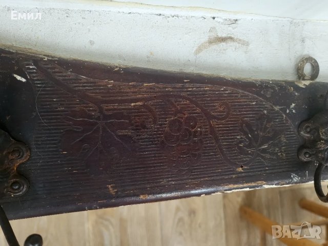 Антикварна закачалка с огледало Царство България , снимка 4 - Колекции - 50054157