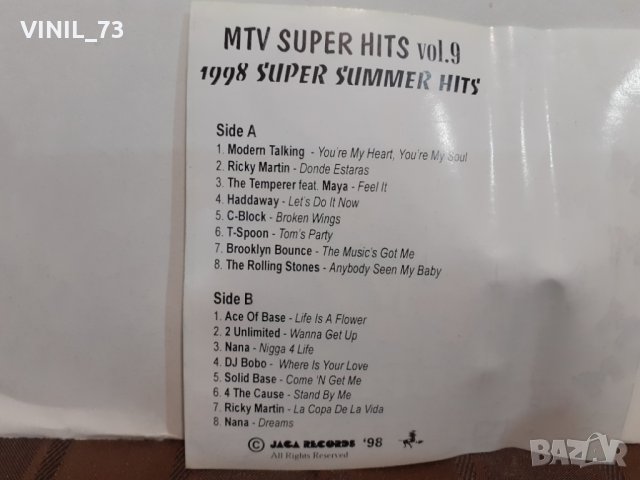 MTV SUPER HITS 98 VOL 9, снимка 4 - Аудио касети - 32354389