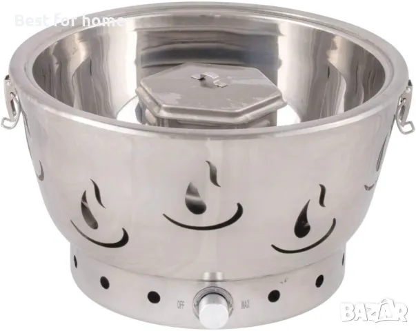 Преносимо барбекю на дървени въглища Activa Airbroil с активна вентилация, неръждаема стомана, снимка 3 - Скари - 50324802