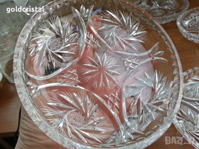Кристални чинии, снимка 4 - Антикварни и старинни предмети - 37625415