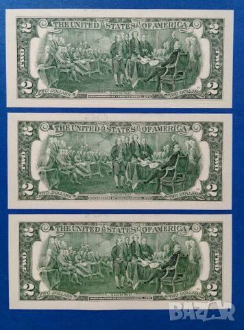 Лот 2 долара 2013 UNC, снимка 2 - Нумизматика и бонистика - 53240997