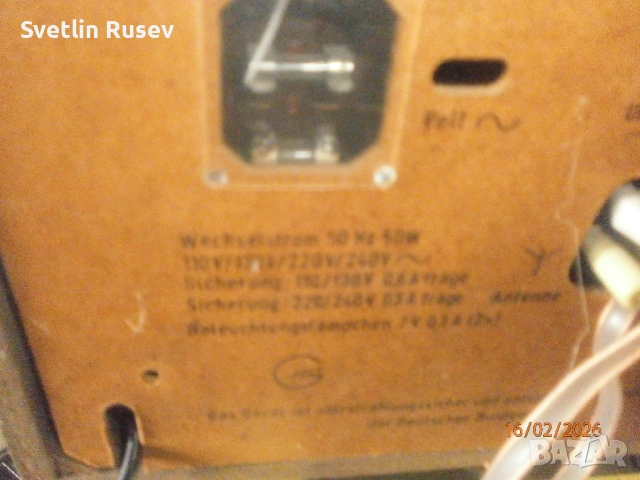 лампово радио grundig rf 245, снимка 9 - Антикварни и старинни предмети - 53495999