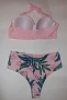 Дамски бански от две части в розово , снимка 2