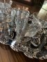 Старинен Руски сервиз за чай с табла - 5 чаши и захарница, снимка 2