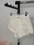 Къси дънки с висока талия, размер XS, снимка 4