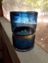 Прекрасна голяма синя ваза, снимка 1 - Антикварни и старинни предмети - 37646554