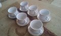 Чашки за кафе и чай с чинийки, златен кант, снимка 6