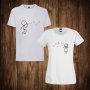 Тениски за двойки - Свети Валентин - дамска тениска + мъжка тениска , снимка 1 - Тениски - 27767853