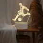 Холограмна 3D LED лампа-Футболист, снимка 4