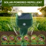 Соларен репелент против къртици, ултразвуков репелент против полевки, репелент против животни НОВИ, снимка 3